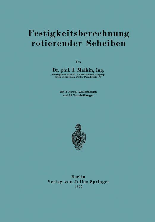Produktbild: Festigkeitsberechnung rotierender Scheiben