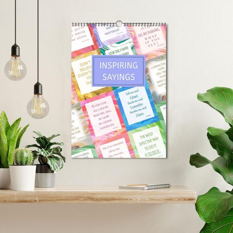 Produktbild: Inspiring sayings (Wall Calendar 2026 DIN A3 portrait), CALVENDO 12 Month Wall Calendar