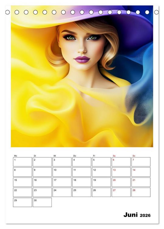 Produktbild: Hinrei&szlig;ende Portraits (Tischkalender 2026 DIN A5 hoch), CALVENDO Monatskalender
