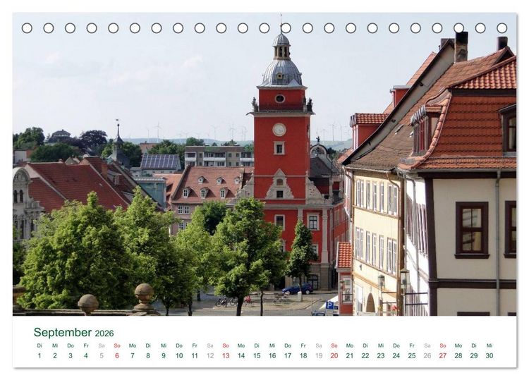 Produktbild: Residenzstadt GOTHA (Tischkalender 2026 DIN A5 quer), CALVENDO Monatskalender