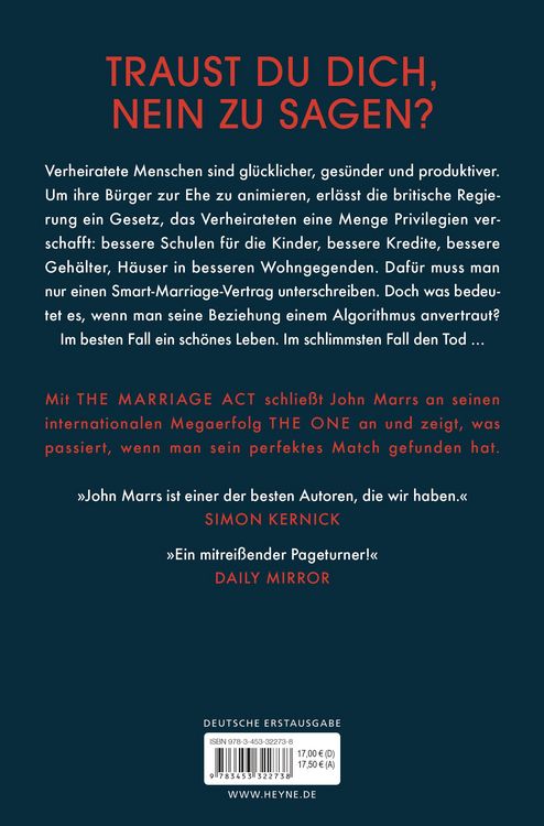 Produktbild: The Marriage Act - Bis der Tod euch scheidet