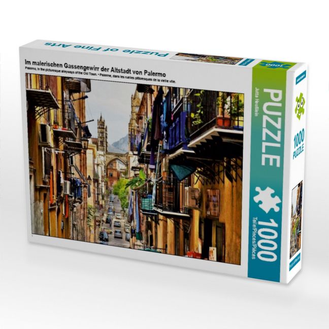 Produktbild: Im malerischen Gassengewirr der Altstadt von Palermo (Puzzle)