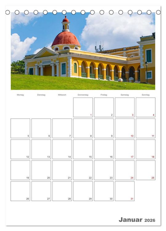 Produktbild: San Juan - Reiseplaner (Tischkalender 2026 DIN A5 hoch), CALVENDO Monatskalender