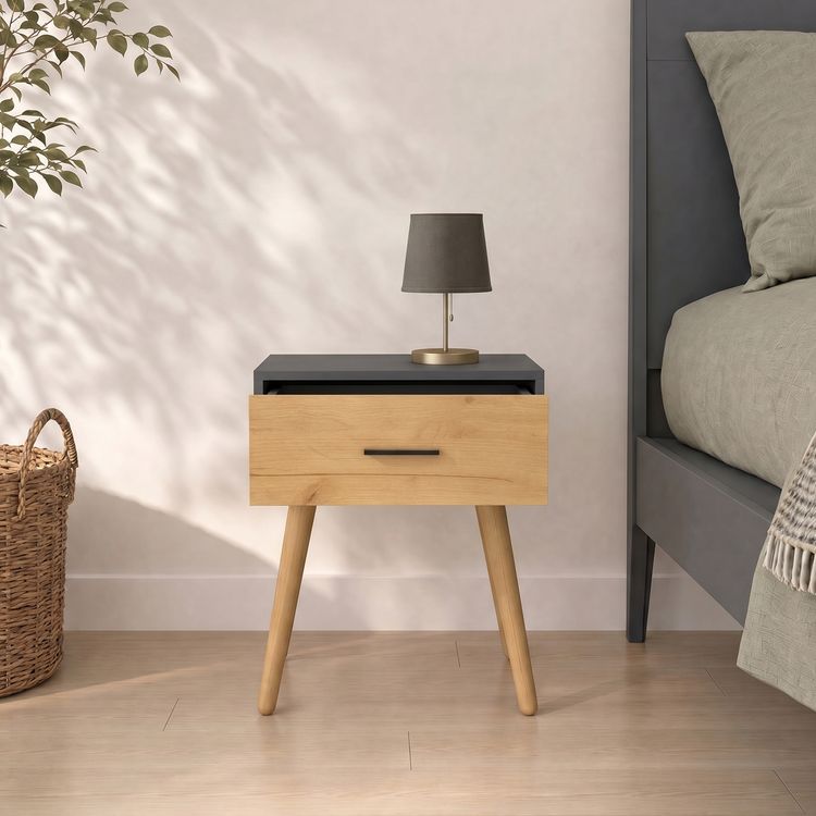 Produktbild: Nachttisch mit Schublade 45x30x56 cm Singol L