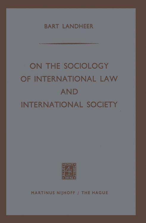 Produktbild: On the Sociology of International Law and International Society