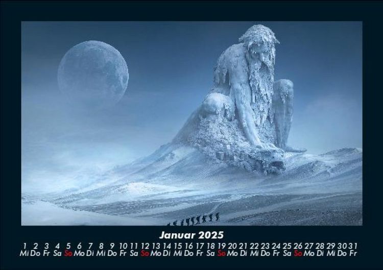 Produktbild: Mit Fantasy durch's Jahr 2025 Fotokalender DIN A5