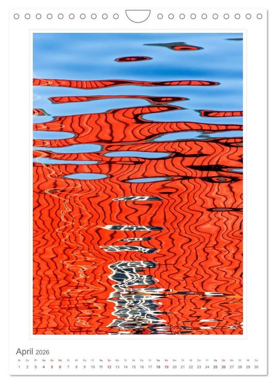 Produktbild: Wasserreflexionen (Wandkalender 2026 DIN A4 hoch), CALVENDO Monatskalender
