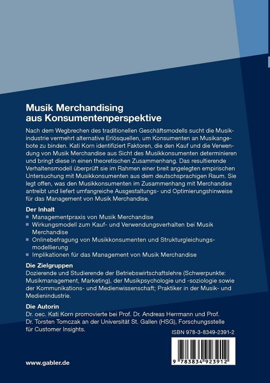 Produktbild: Musik Merchandising aus Konsumentenperspektive