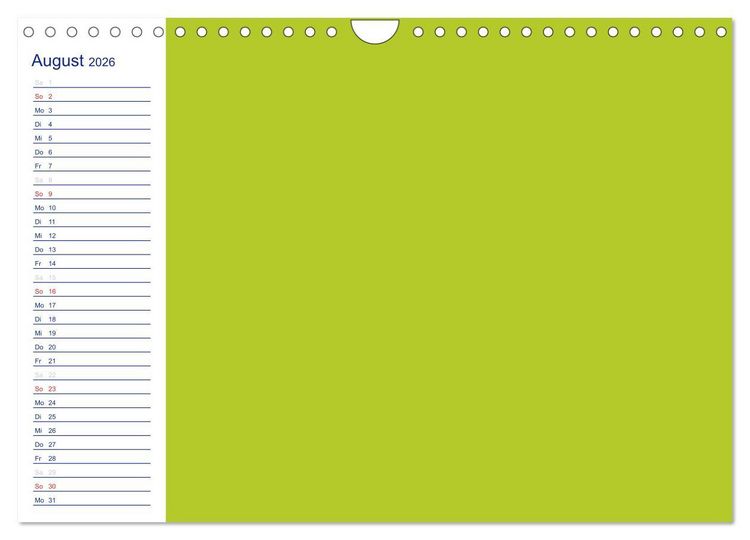 Produktbild: Farbiger Bastelkalender (Wandkalender 2026 DIN A4 quer), CALVENDO Monatskalender