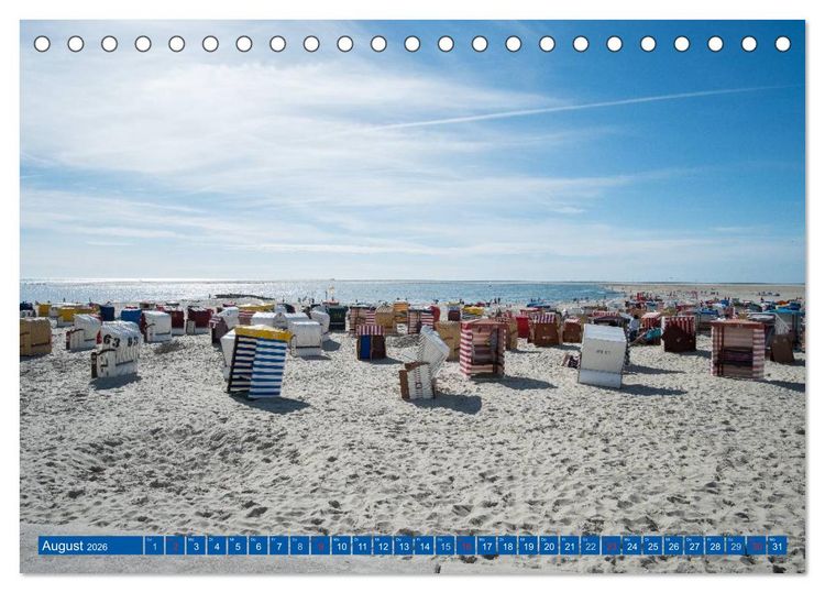 Produktbild: Blick auf Borkum (Tischkalender 2026 DIN A5 quer), CALVENDO Monatskalender