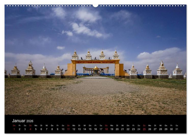 Produktbild: Mongolei - Zwischen Mittelalter und Moderne (hochwertiger Premium Wandkalender 2026 DIN A2 quer), Kunstdruck in Hochglanz