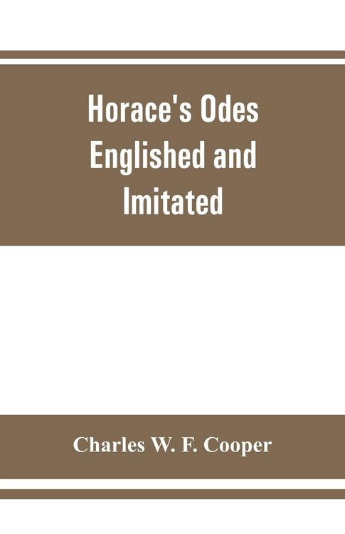 Produktbild: Horace's odes