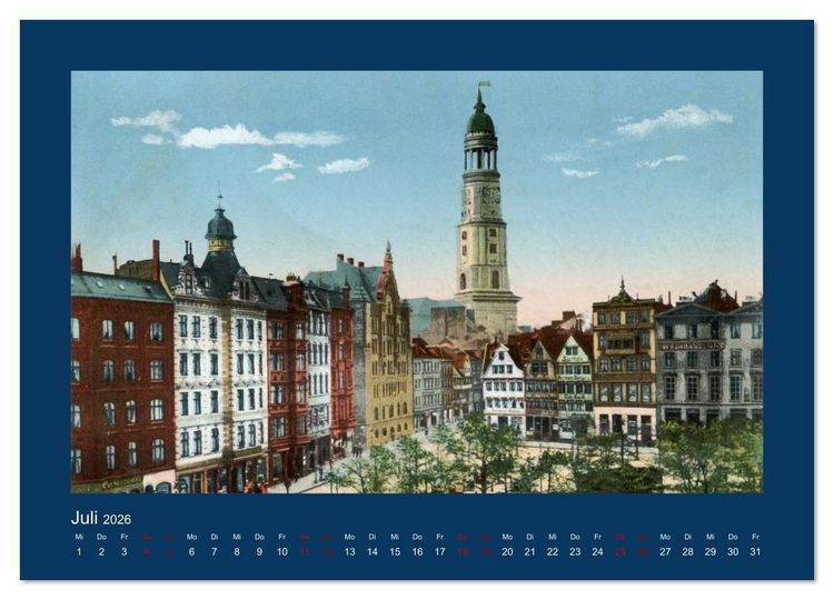Produktbild: Lebendiges Hamburg von 1888 bis 1918 (Wandkalender 2026 DIN A4 quer), CALVENDO Monatskalender