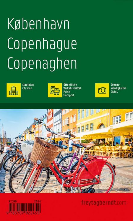 Produktbild: freytag & berndt Innenstadtplan Kopenhagen 1:10.000