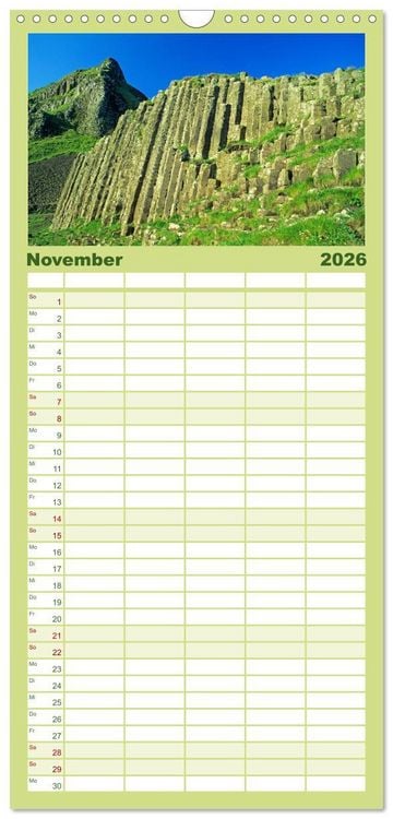 Produktbild: Familienplaner 2026 - Traumhaftes Irland mit 5 Spalten (Wandkalender, 21 x 45 cm) CALVENDO