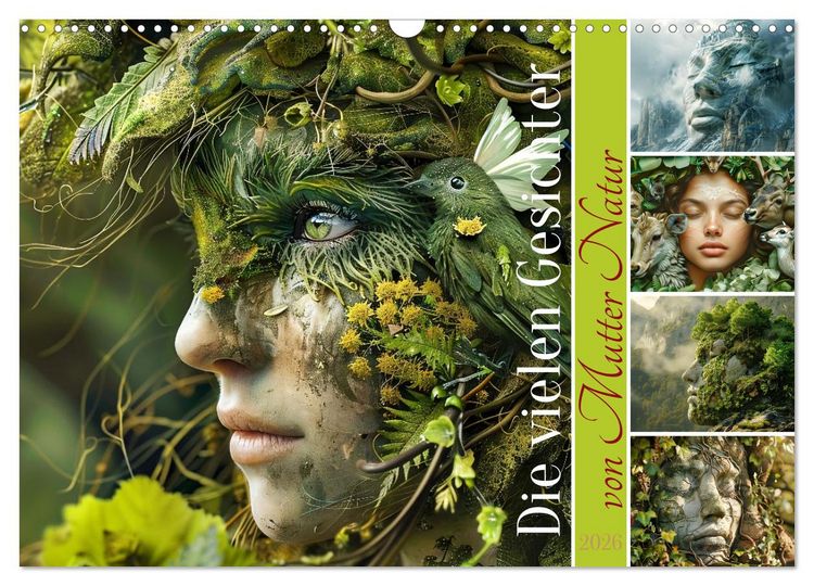 Produktbild: Die vielen Gesichter von Mutter Natur (Wandkalender 2026 DIN A3 quer), CALVENDO Monatskalender