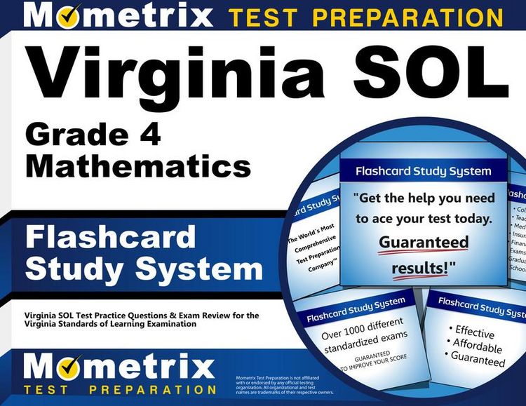 Produktbild: Virginia Sol Grade 4 Mathematics Flashcard Study System