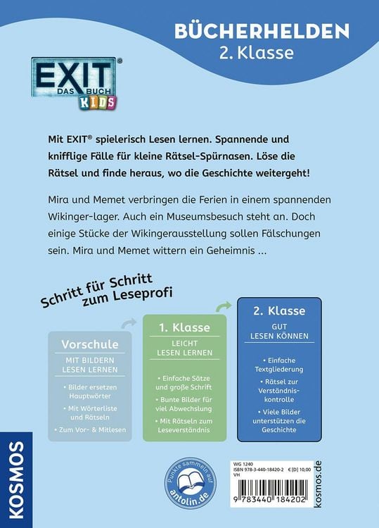 Produktbild: EXIT&reg; - Das Buch Kids, B&uuml;cherhelden 2. Klasse, Gef&auml;hrliche Ferien
