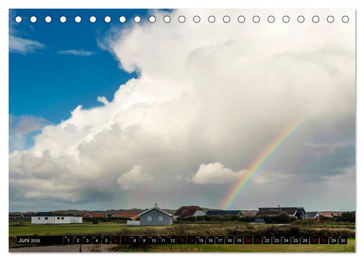 Produktbild: D&auml;nemark zwischen Nordsee und Limfjord (Tischkalender 2026 DIN A5 quer), CALVENDO Monatskalender