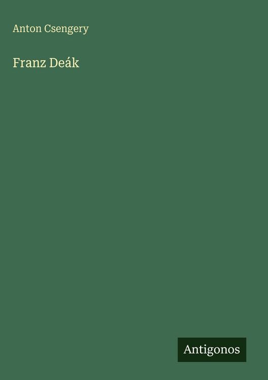 Produktbild: Franz De&aacute;k