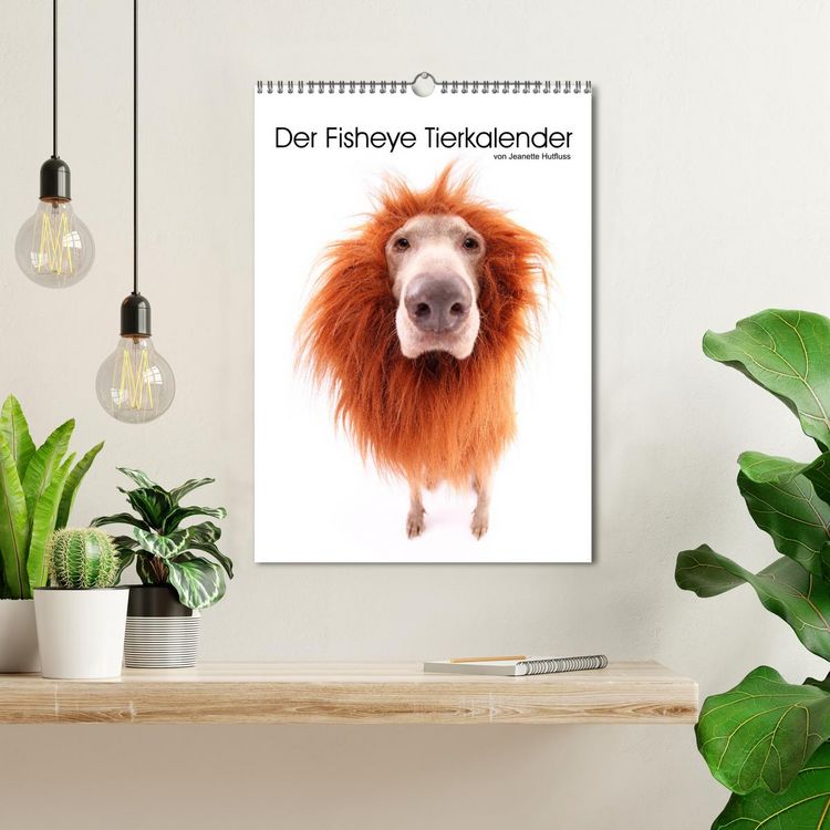 Produktbild: Der Fisheye Tiere Kalender (Wandkalender 2026 DIN A3 hoch), CALVENDO Monatskalender