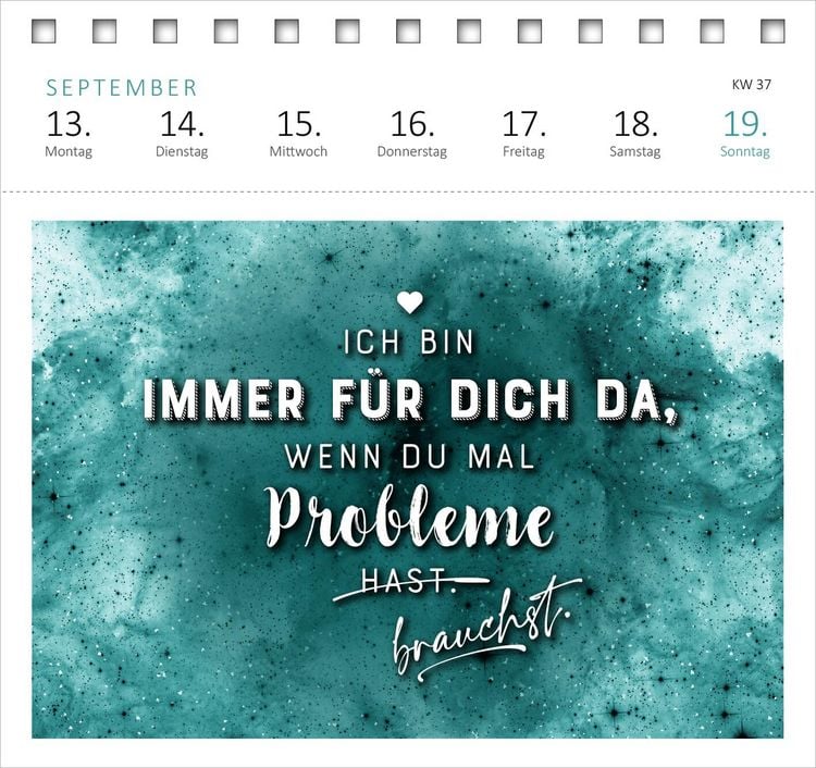 Produktbild: Postkartenkalender Vom Rande des Wahnsinns aus kenne ich den Weg, danke. 2027