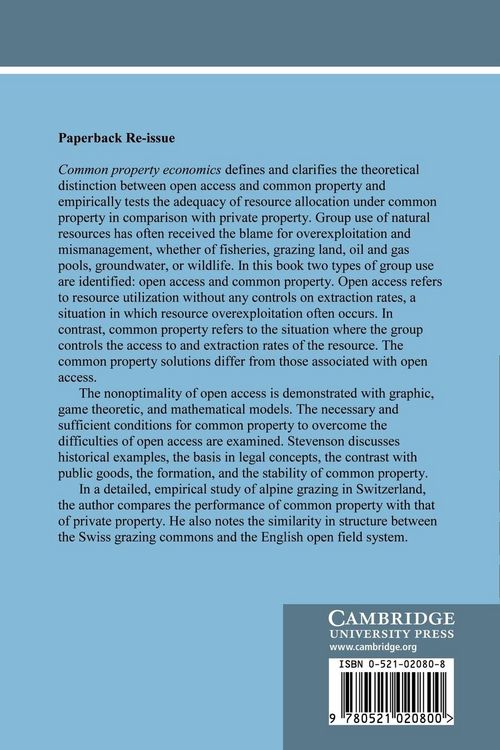 Produktbild: Common Property Economics
