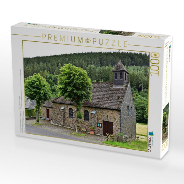 Produktbild: CALVENDO Puzzle Die Kapelle St. Hubertus in Erkensruhr / Eifel im Bistum Aachen | 1000 Teile Lege-Gr&ouml;&szlig;e 64x48cm Foto-Puzzle f&uuml;r gl&uuml;ckliche Stunden