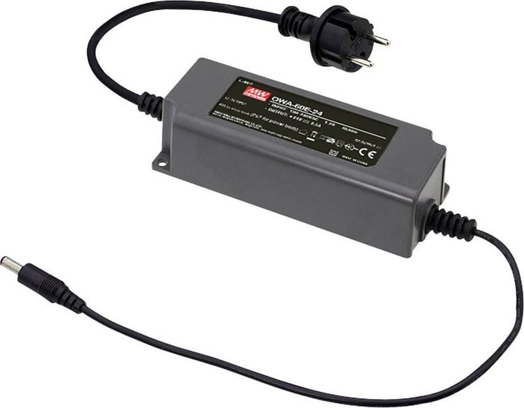 Produktbild: Mean Well MW OWA-60E-20 Tischnetzteil, Festspannung 20 V/DC 3A 60W