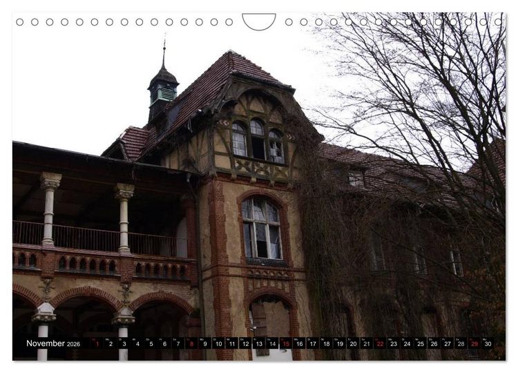 Produktbild: Beelitz Heilst&auml;tten-Faszination des Verfalls (Wandkalender 2026 DIN A4 quer), CALVENDO Monatskalender