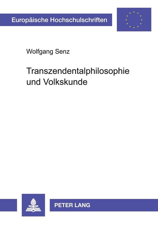 Produktbild: Transzendentalphilosophie und Volkskunde