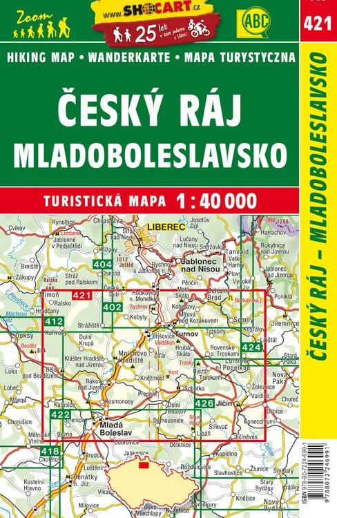 Produktbild: Wanderkarte Tschechien Cesky raj, Mladobleslavsko 1 : 40 000
