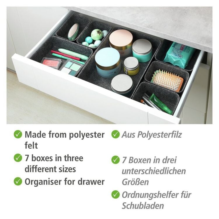 Produktbild: Schubladen Organizer Filz, 7-teilig