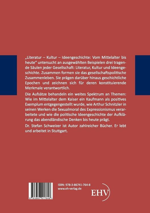 Produktbild: Literatur - Kultur - Ideengeschichte: Vom Mittelalter bis heute