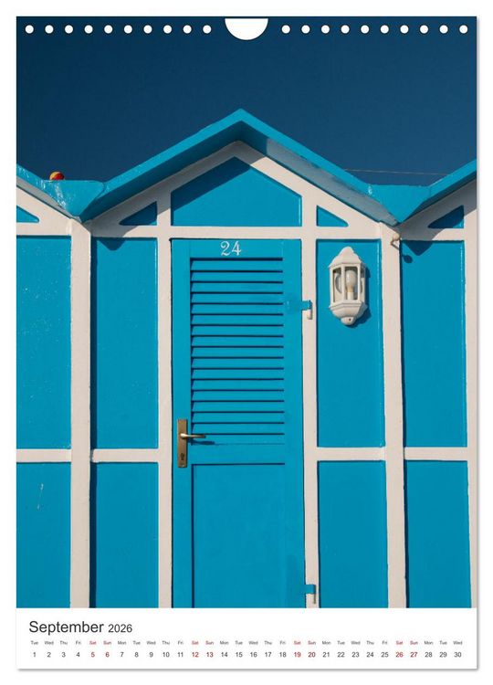 Produktbild: Rimini beach Umbrellas and cabins (Wall Calendar 2026 DIN A4 portrait), CALVENDO 12 Month Wall Calendar