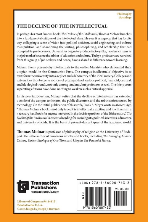Produktbild: The Decline of the Intellectual