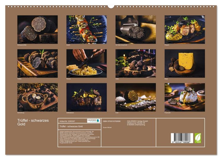 Produktbild: Tr&uuml;ffel - schwarzes Gold (hochwertiger Premium Wandkalender 2027 DIN A2 quer), Kunstdruck in Hochglanz