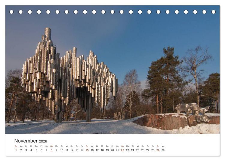 Produktbild: Helsinki - Hauptstadt am Finnischen Meerbusen (Tischkalender 2026 DIN A5 quer), CALVENDO Monatskalender
