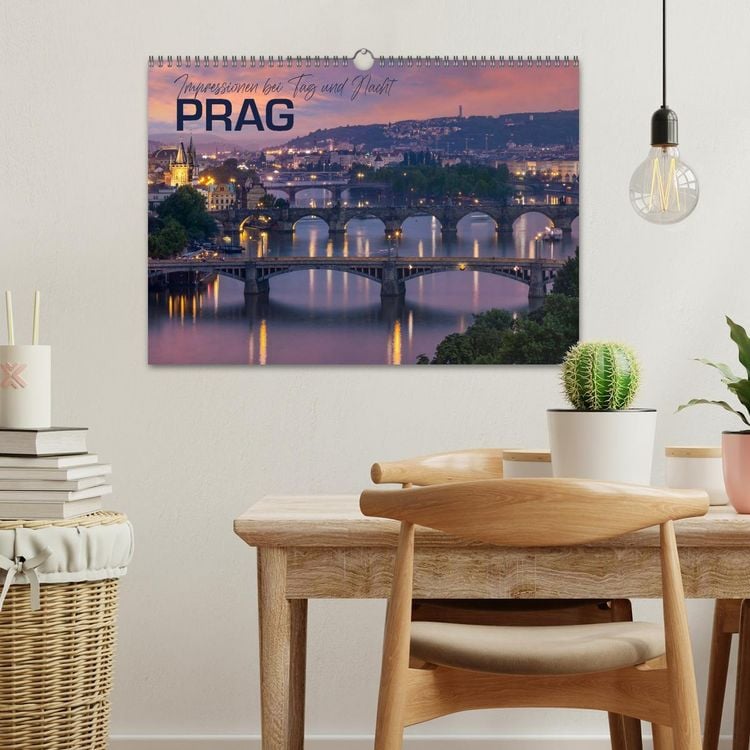 Produktbild: PRAG Impressionen bei Tag und Nacht (Wandkalender 2026 DIN A3 quer), CALVENDO Monatskalender