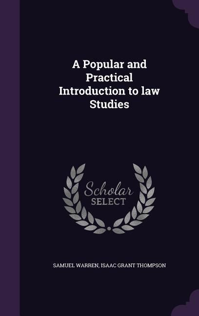 Produktbild: A Popular and Practical Introduction to law Studies