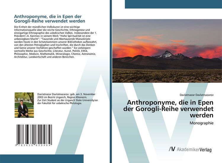 Produktbild: Anthroponyme, die in Epen der Gorogli-Reihe verwendet werden