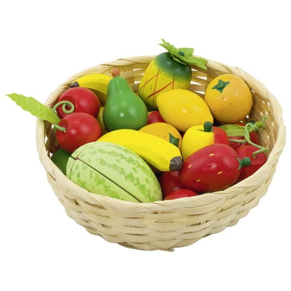 Produktbild: goki Obst im Korb, -teilig