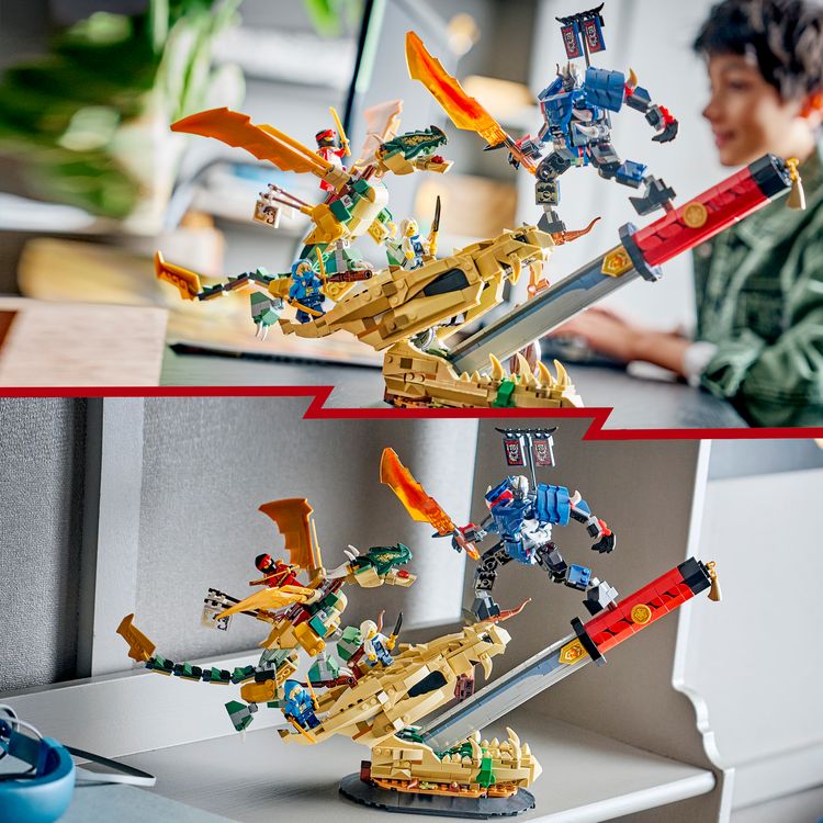 Produktbild: LEGO NINJAGO 71871 Showdown auf der Drachenklinge, Bauset mit Actionfigur f&uuml;r Kinder ab 9 Jahren