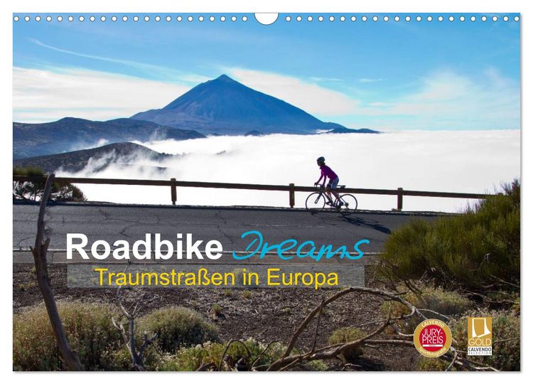 Produktbild: Roadbike Dreams. Traumstra&szlig;en in Europa (Wandkalender 2026 DIN A3 quer), CALVENDO Monatskalender