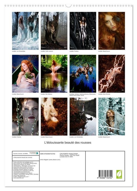 Produktbild: L'&eacute;blouissante beaut&eacute; des rousses (Calendrier mural haut de gamme 2027 DIN A2 horizontal), CALVENDO calendrier mensuel