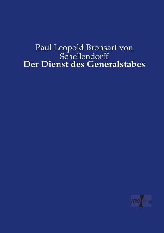 Produktbild: Der Dienst des Generalstabes