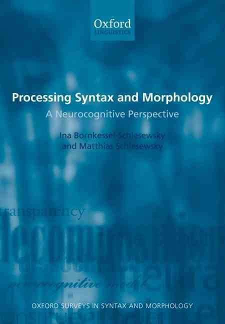 Produktbild: Processing Syntax and Morphology