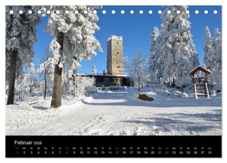 Produktbild: Rund um den Ochsenkopf (Tischkalender 2026 DIN A5 quer), CALVENDO Monatskalender