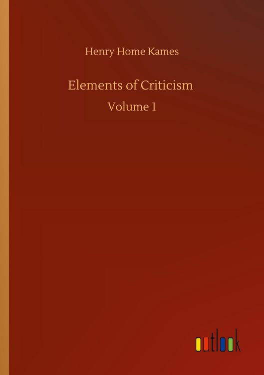 Produktbild: Elements of Criticism