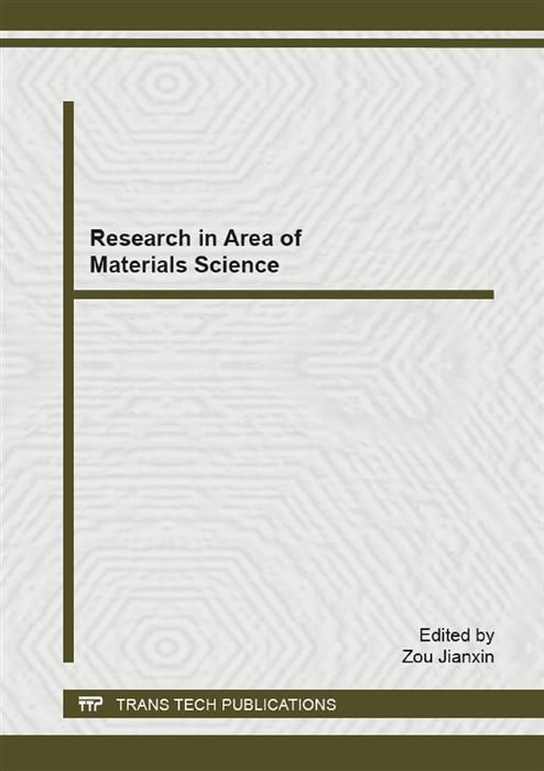 Produktbild: Research in Area of Materials Science